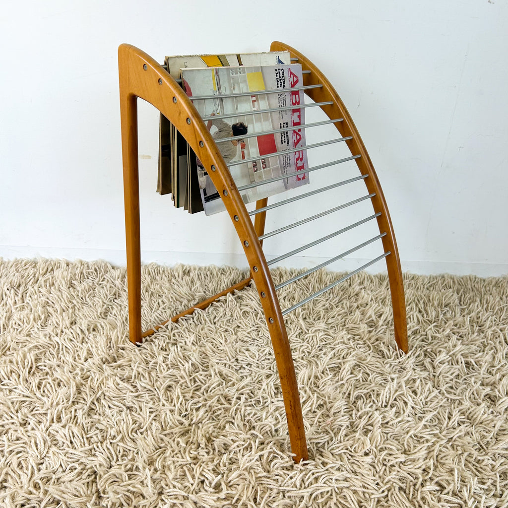 MAGAZINE / NEWSPAPER STAND - HEY JUDE WORKSHOP • Vintage furniture & objects Melbourne