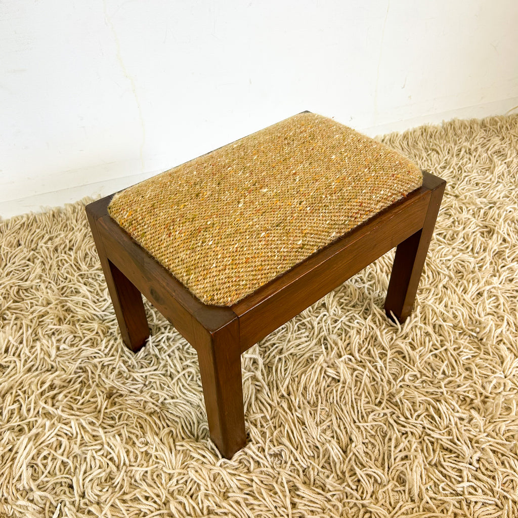 UPHOLSTERED FOOTSTOOL