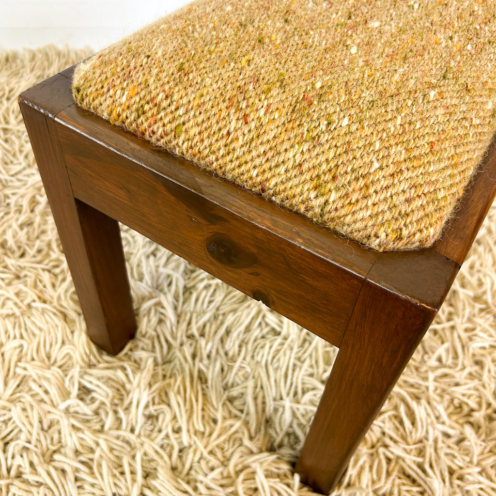 UPHOLSTERED FOOTSTOOL