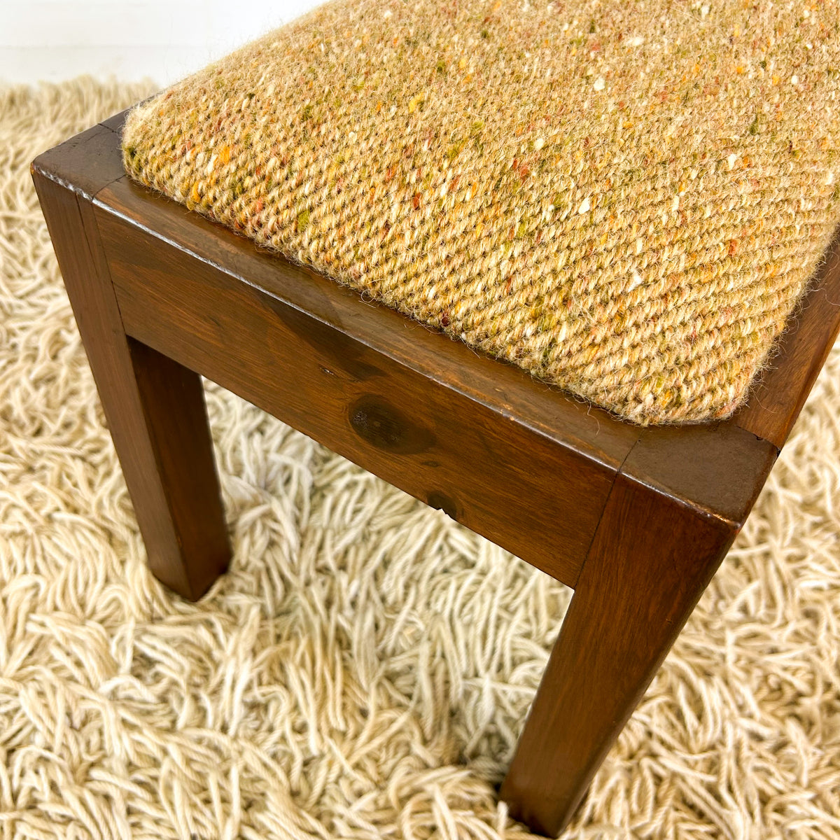 UPHOLSTERED FOOTSTOOL