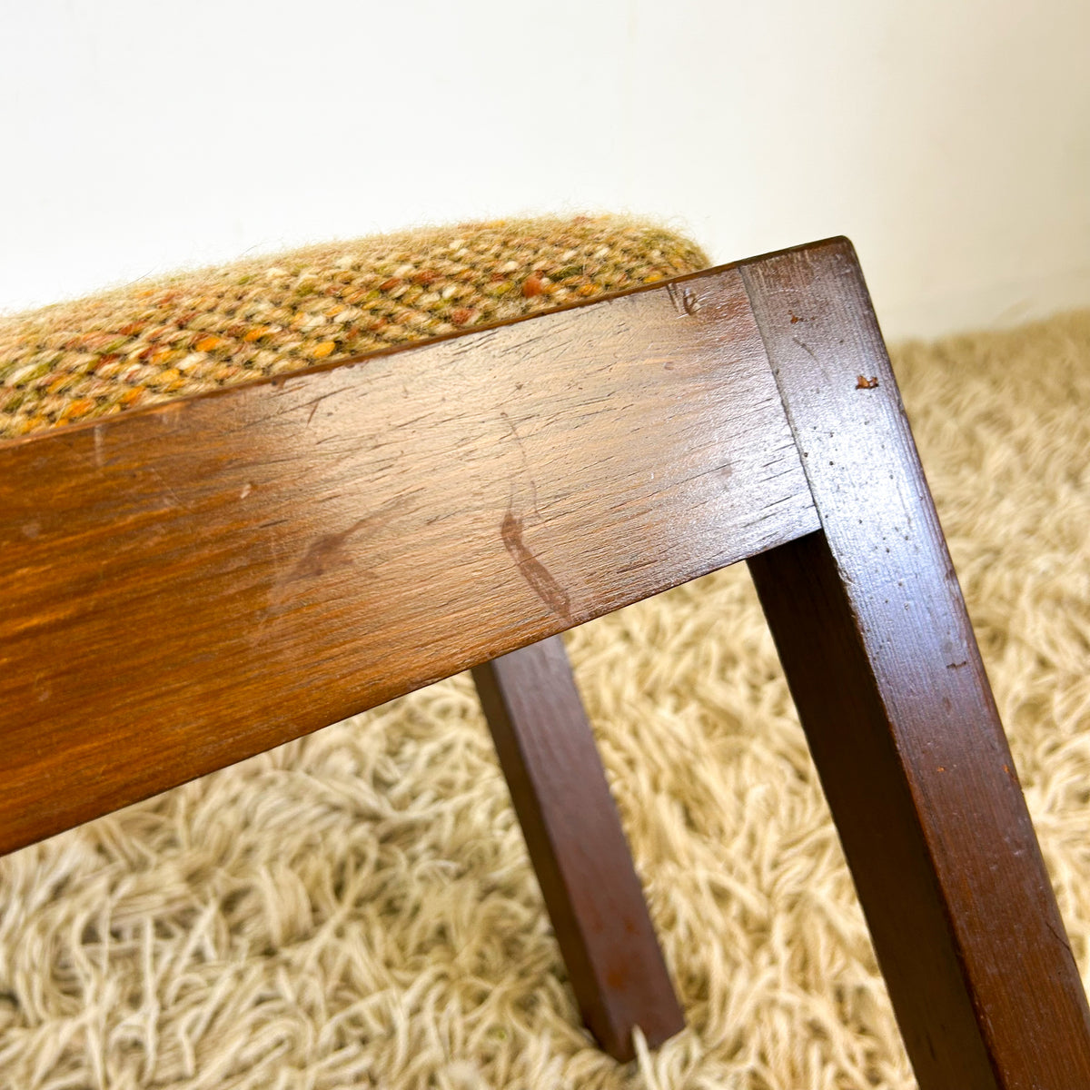 UPHOLSTERED FOOTSTOOL