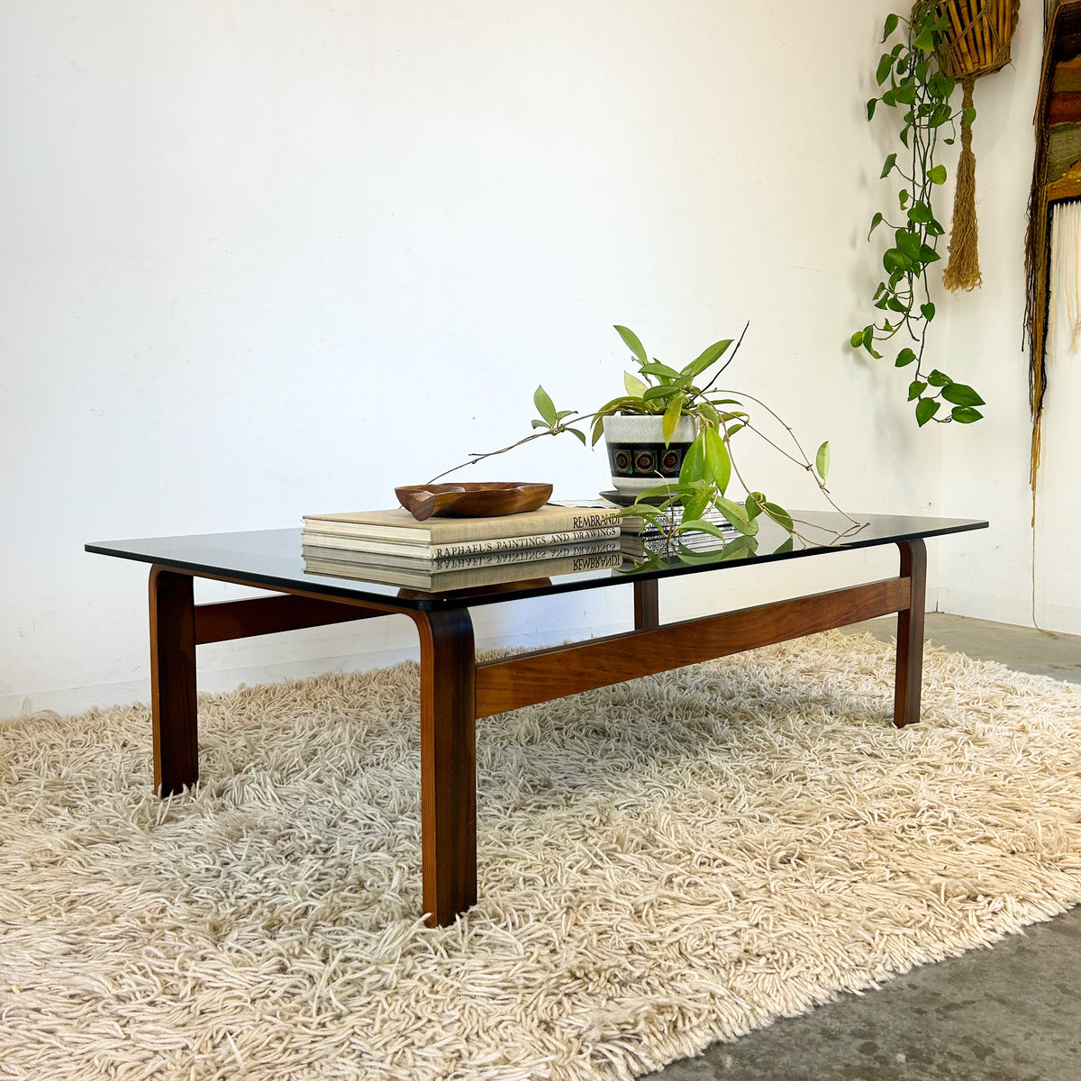 SMOKY GLASS COFFEE TABLE