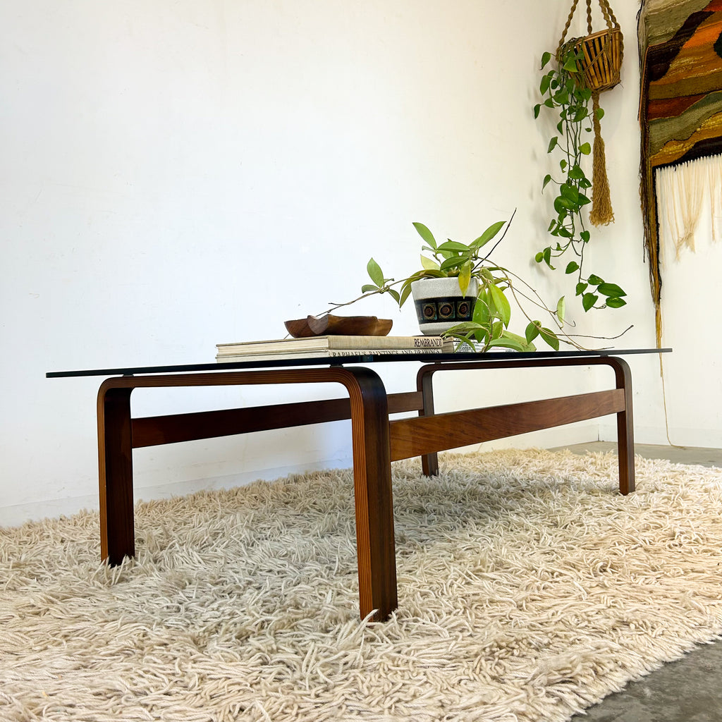 SMOKY GLASS COFFEE TABLE