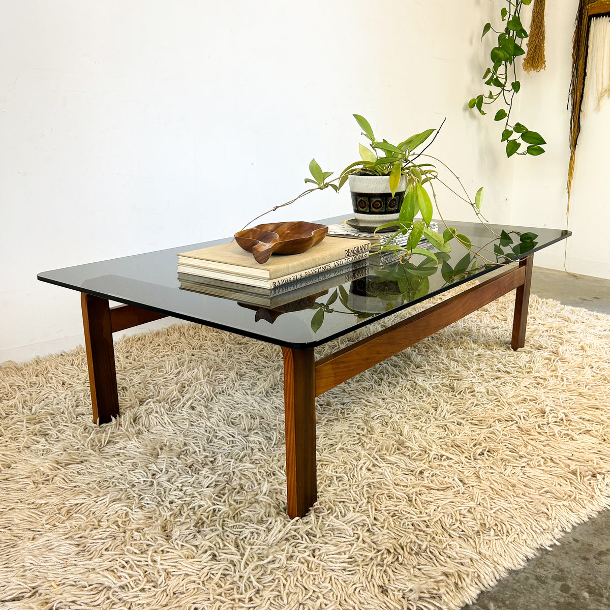 SMOKY GLASS COFFEE TABLE