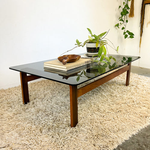 SMOKY GLASS COFFEE TABLE