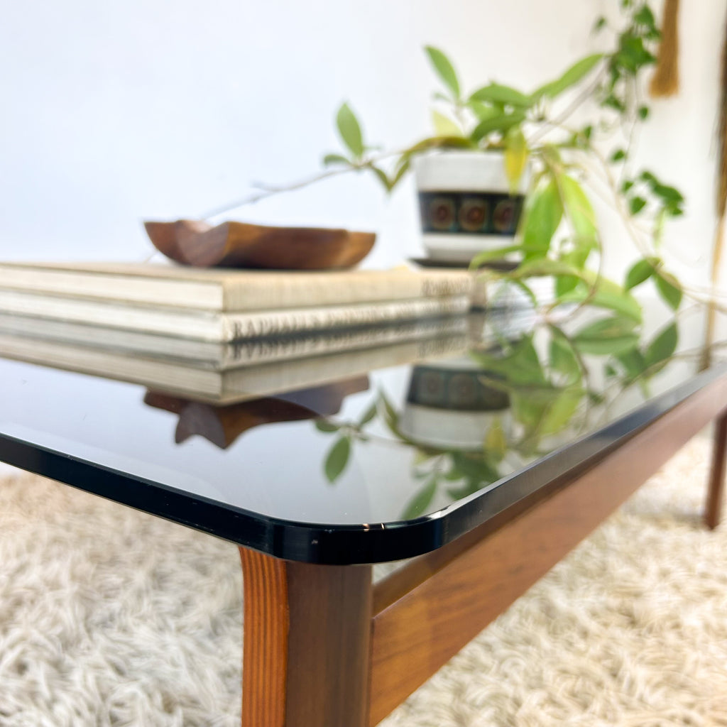 SMOKY GLASS COFFEE TABLE