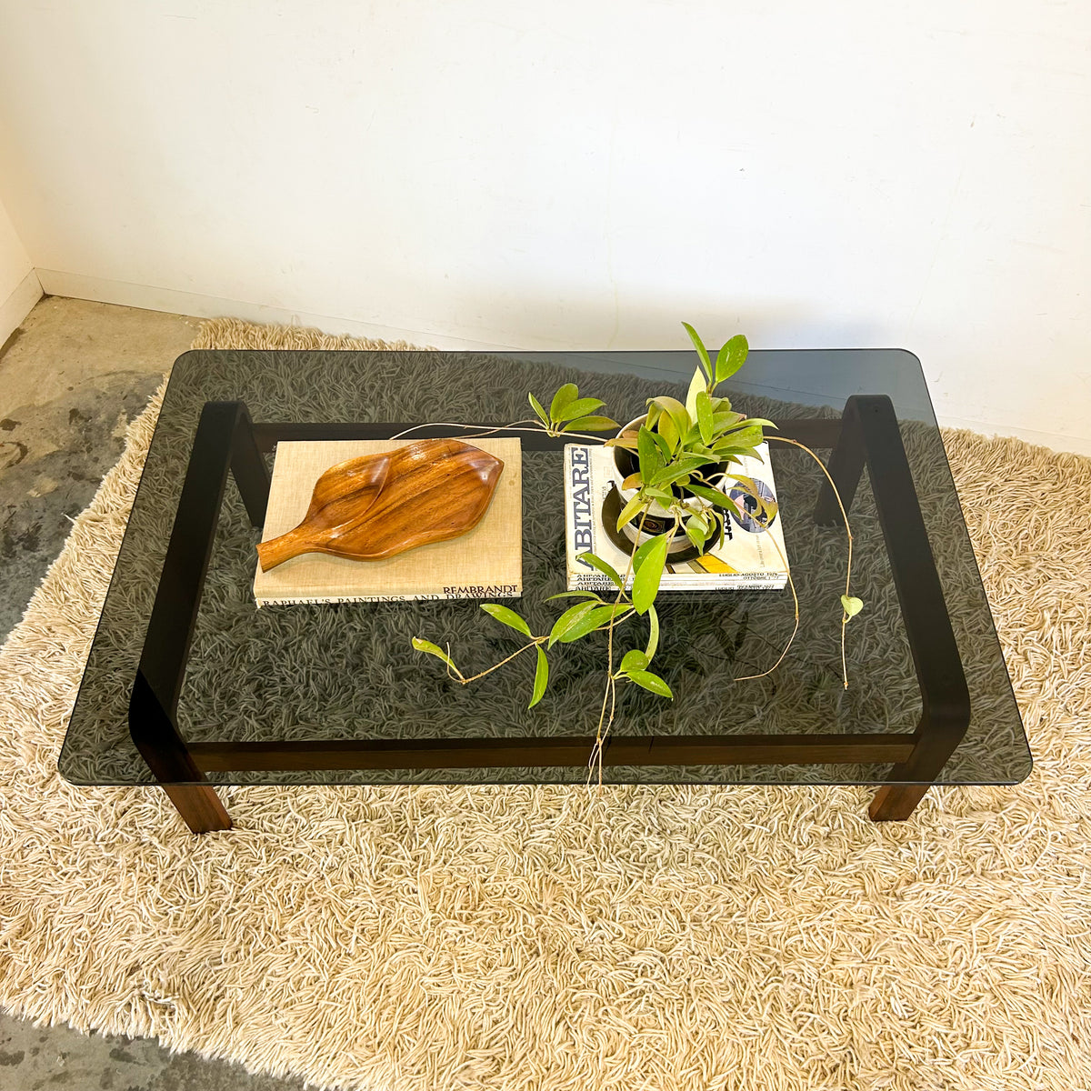 SMOKY GLASS COFFEE TABLE