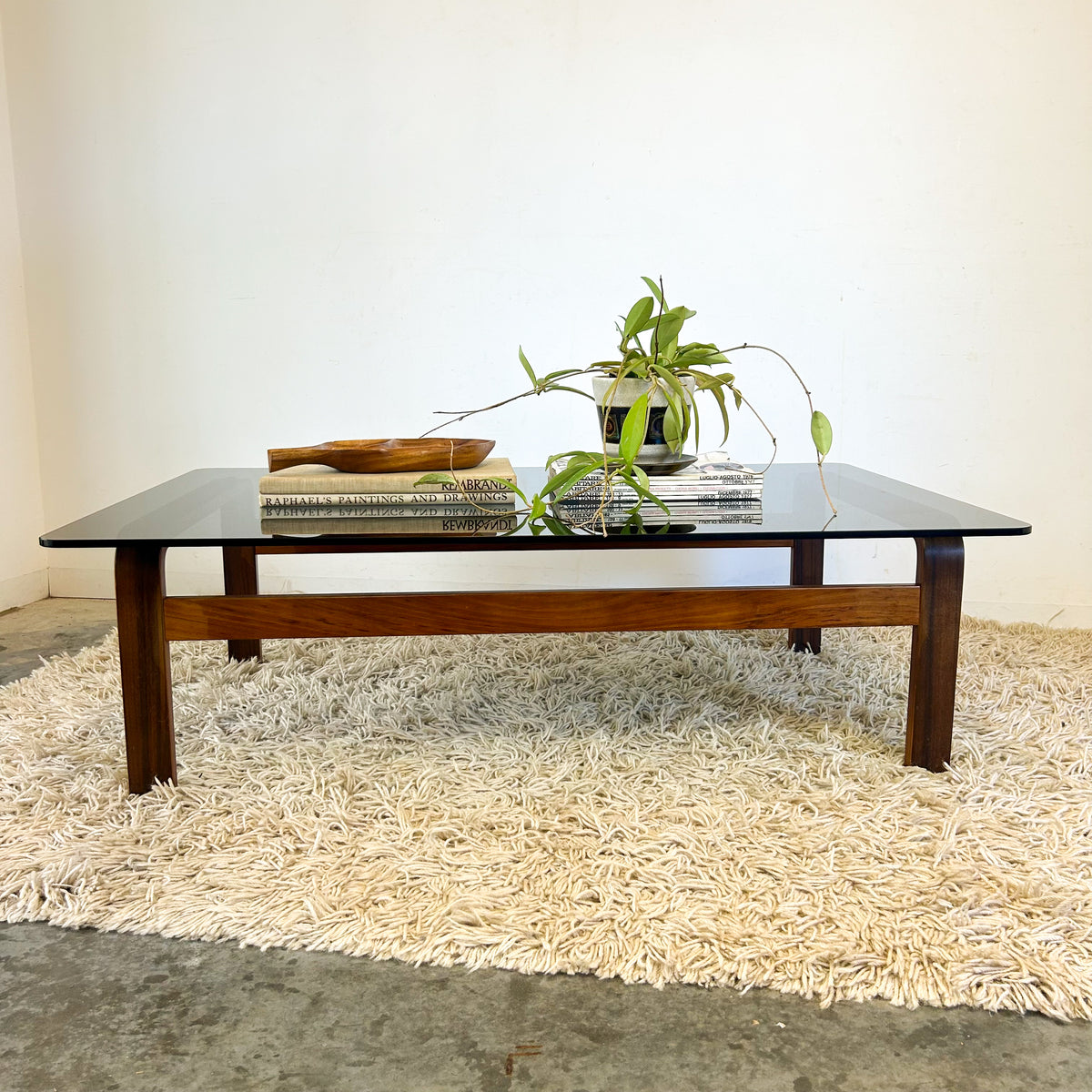 SMOKY GLASS COFFEE TABLE