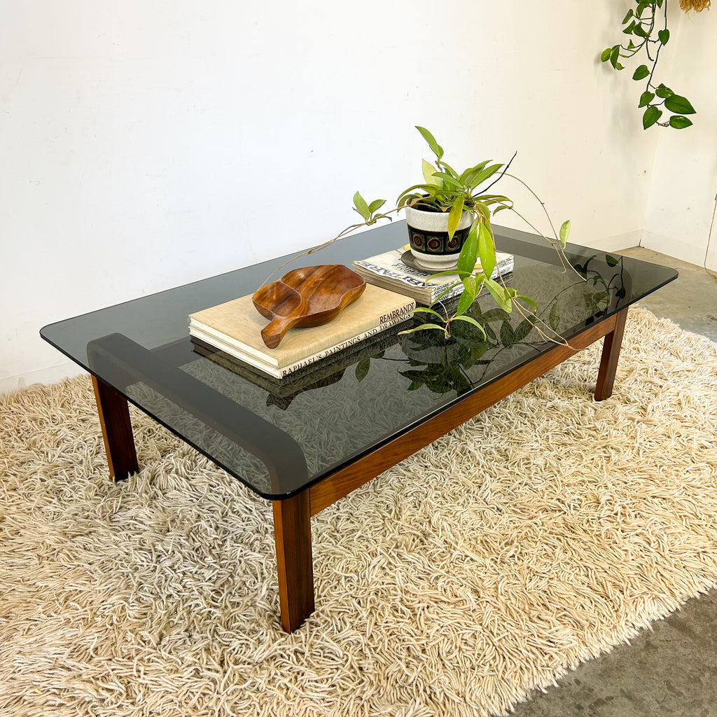 SMOKY GLASS COFFEE TABLE