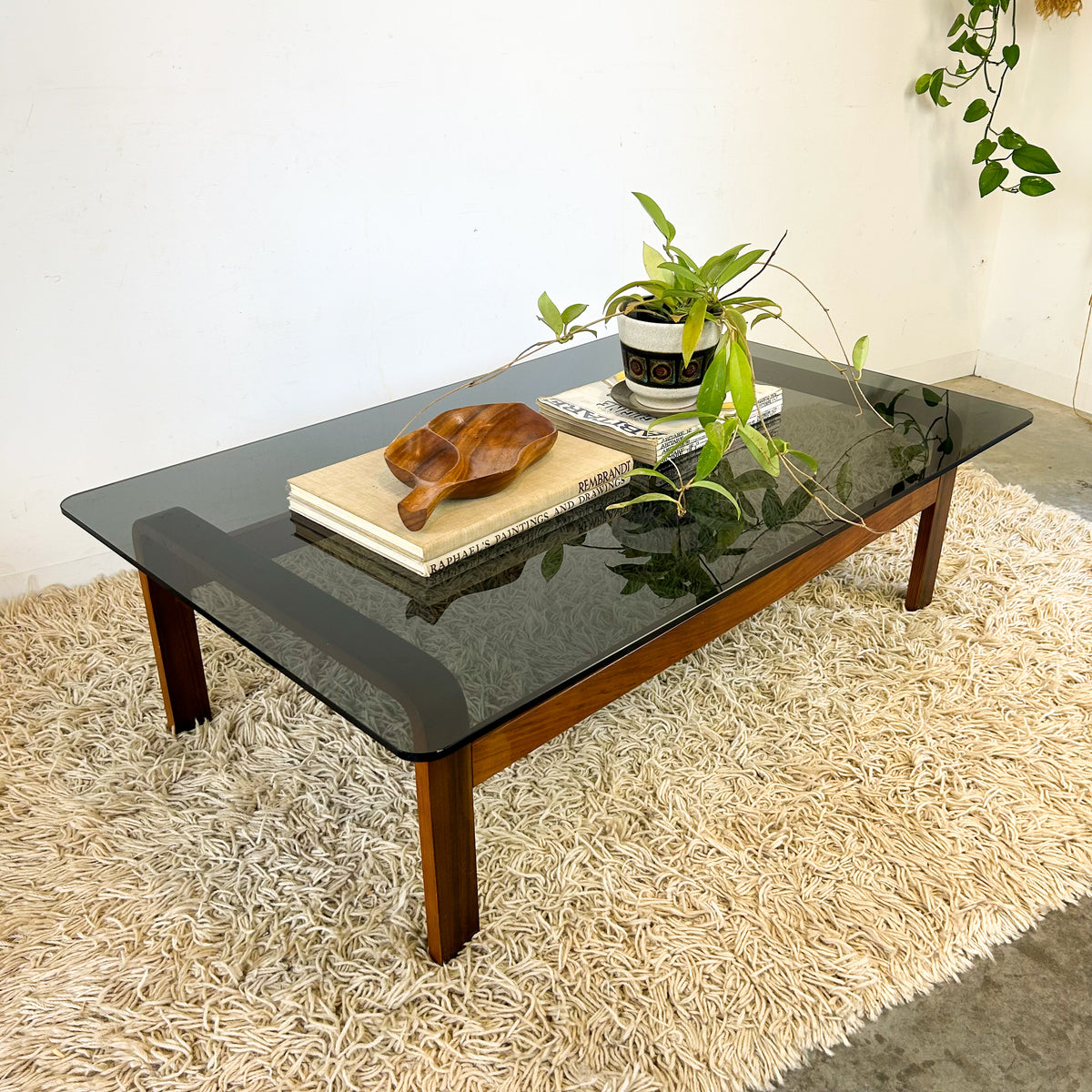 SMOKY GLASS COFFEE TABLE