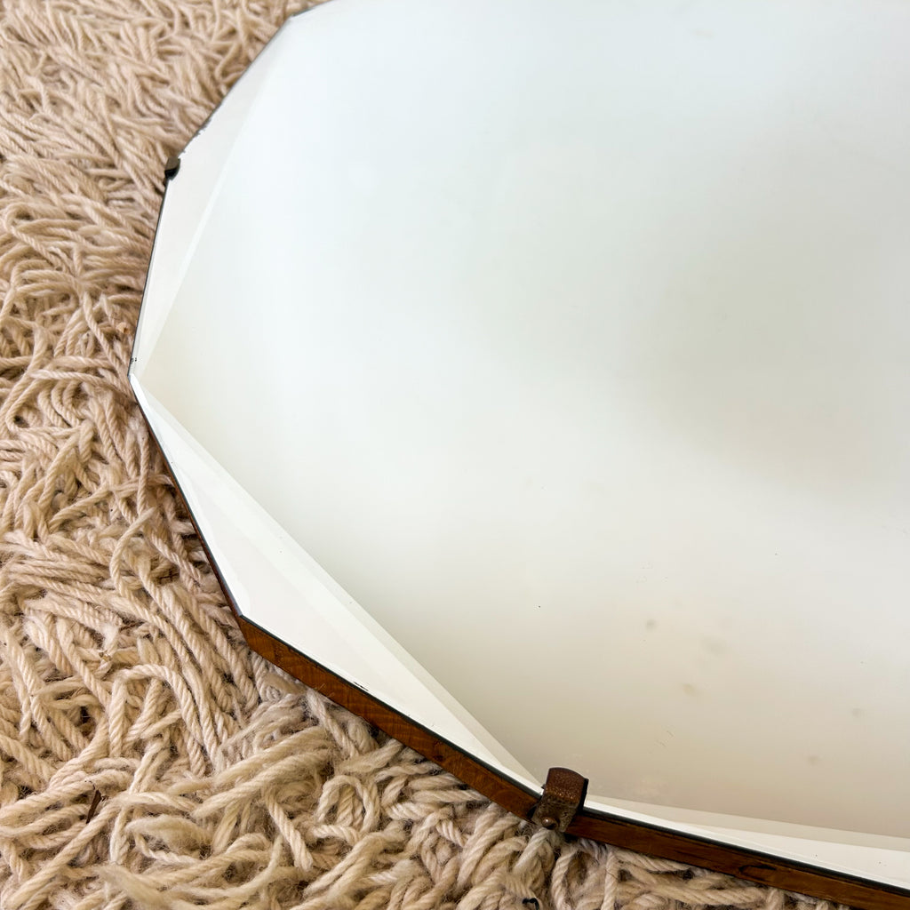 LARGE OVAL(ISH) WALL MIRROR - HEY JUDE WORKSHOP • Vintage furniture & objects Melbourne