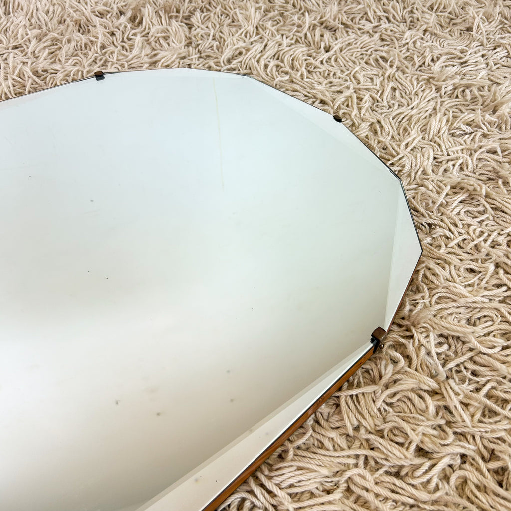 LARGE OVAL(ISH) WALL MIRROR - HEY JUDE WORKSHOP • Vintage furniture & objects Melbourne