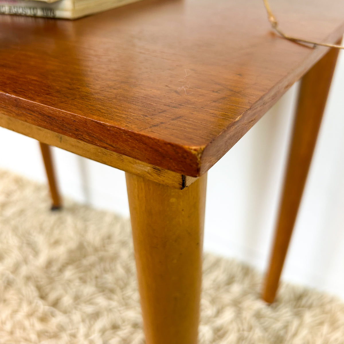 SIDE TABLE ON CASTOR WHEELS - HEY JUDE WORKSHOP • Vintage furniture & objects Melbourne
