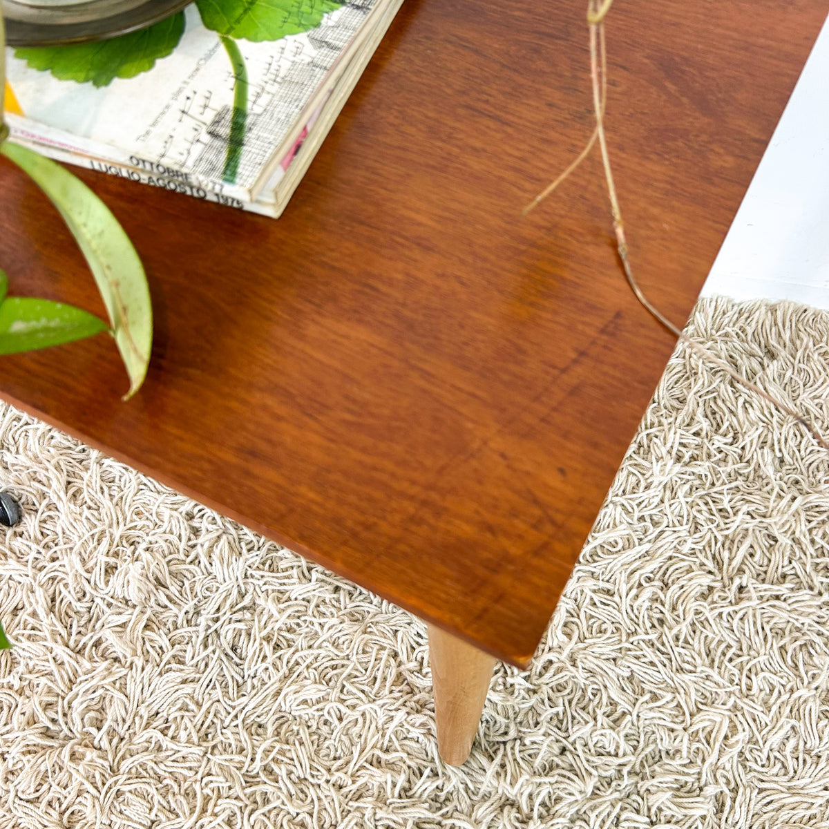 SIDE TABLE ON CASTOR WHEELS - HEY JUDE WORKSHOP • Vintage furniture & objects Melbourne
