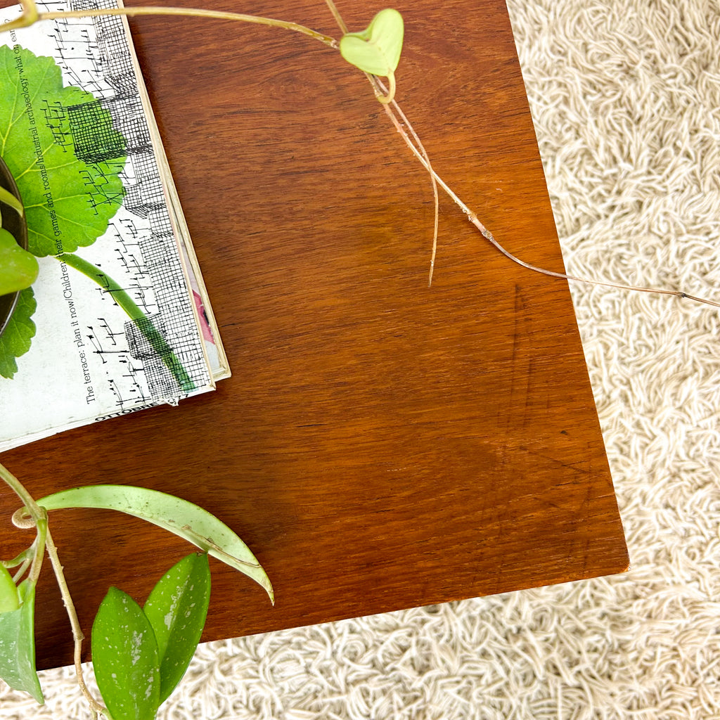SIDE TABLE ON CASTOR WHEELS - HEY JUDE WORKSHOP • Vintage furniture & objects Melbourne