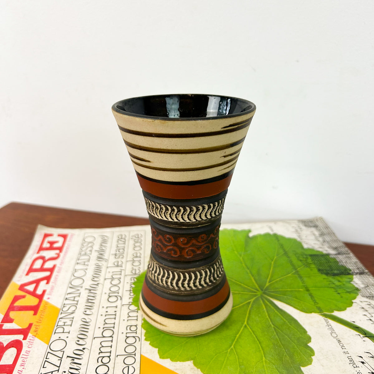 WEST GERMAN POTTERY VASE 103-15 DUMLER & BREIDEN - HEY JUDE WORKSHOP • Vintage furniture & objects Melbourne