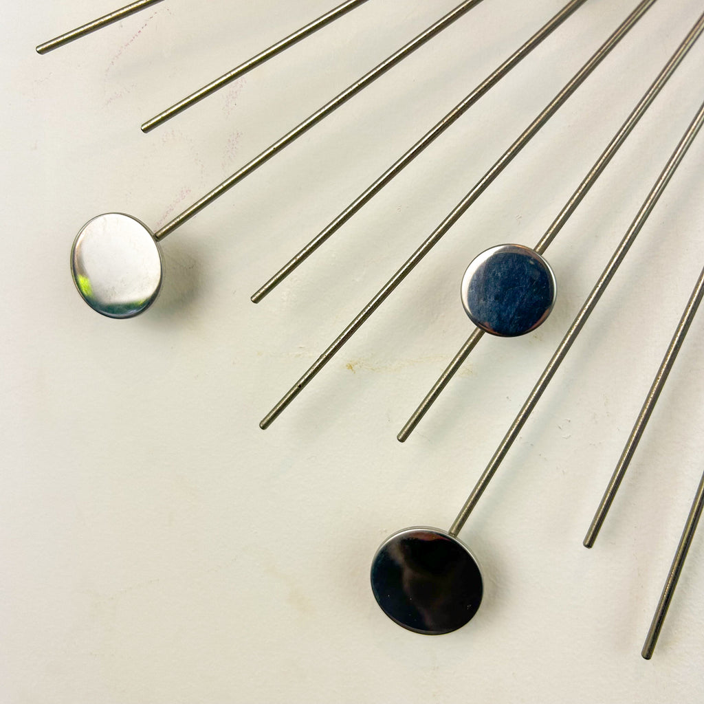 CHROME STARBURST CLOCK - HEY JUDE WORKSHOP • Vintage furniture & objects Melbourne