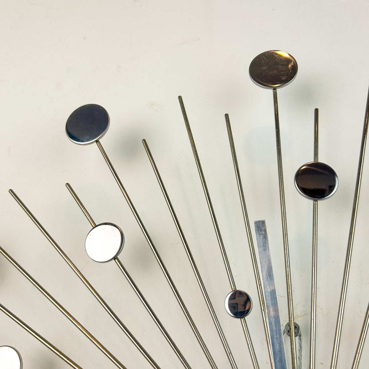 CHROME STARBURST CLOCK - HEY JUDE WORKSHOP • Vintage furniture & objects Melbourne