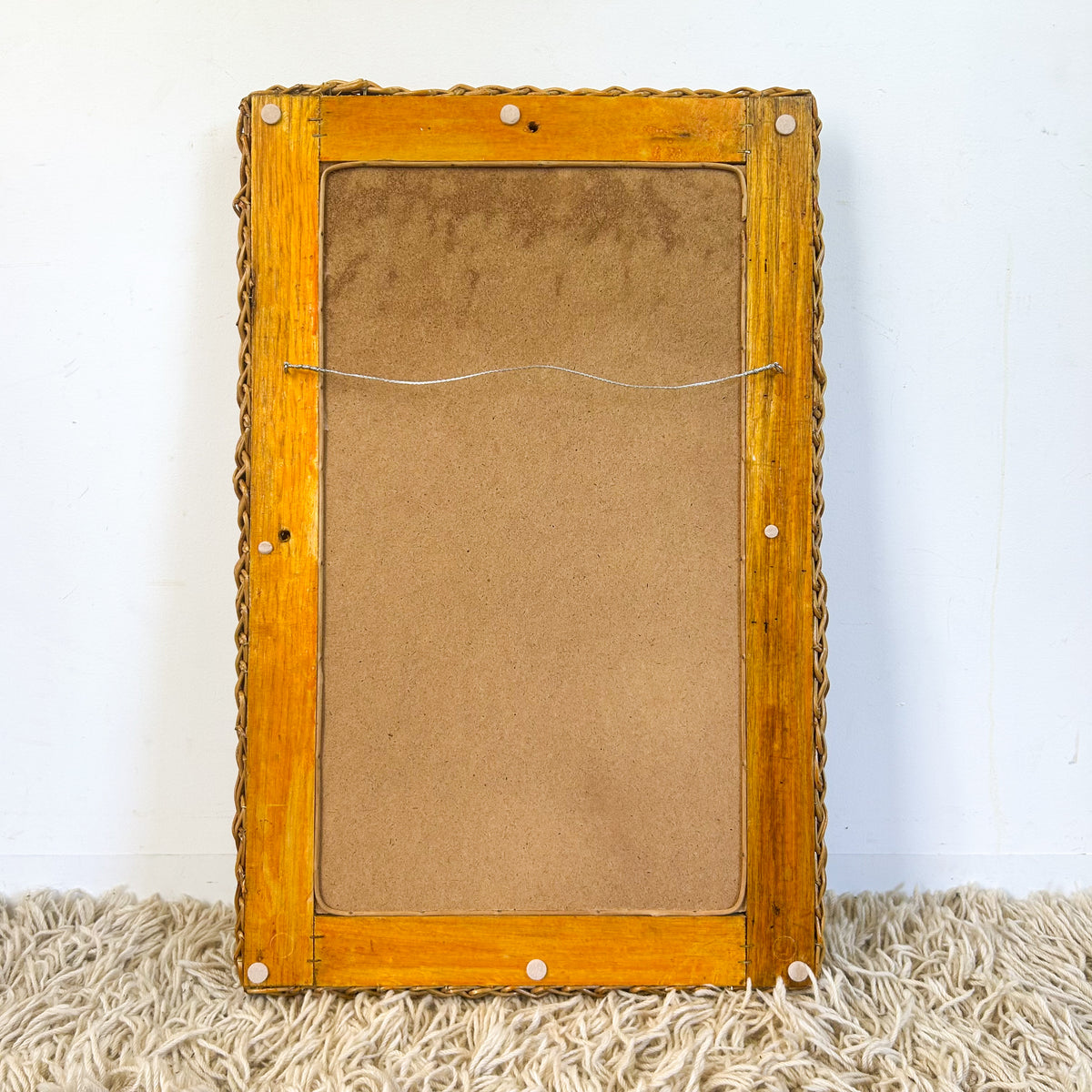 WICKER WALL MIRROR - HEY JUDE WORKSHOP • Vintage furniture & objects Melbourne