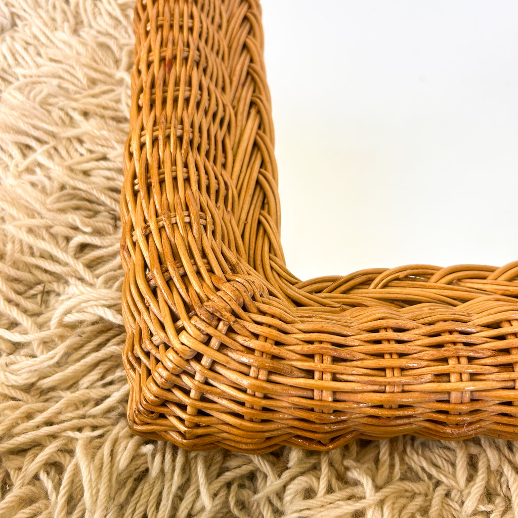 WICKER WALL MIRROR - HEY JUDE WORKSHOP • Vintage furniture & objects Melbourne