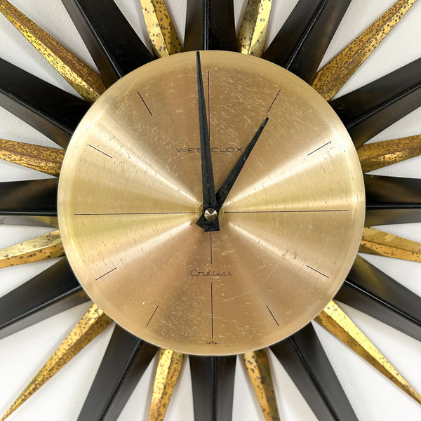 MID CENTURY STARBURST CLOCK