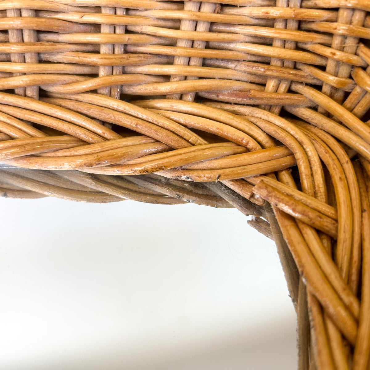 WICKER WALL MIRROR - HEY JUDE WORKSHOP • Vintage furniture & objects Melbourne