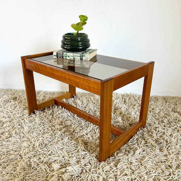 SMOKY GLASS COFFEE TABLE