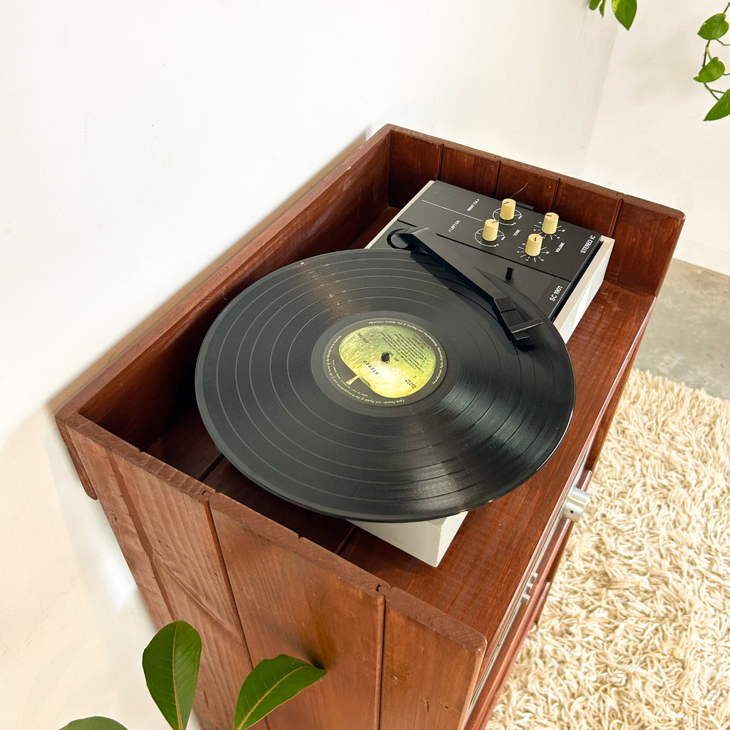 TIMBER STEREO CABINET - HEY JUDE WORKSHOP • Vintage furniture & objects Melbourne