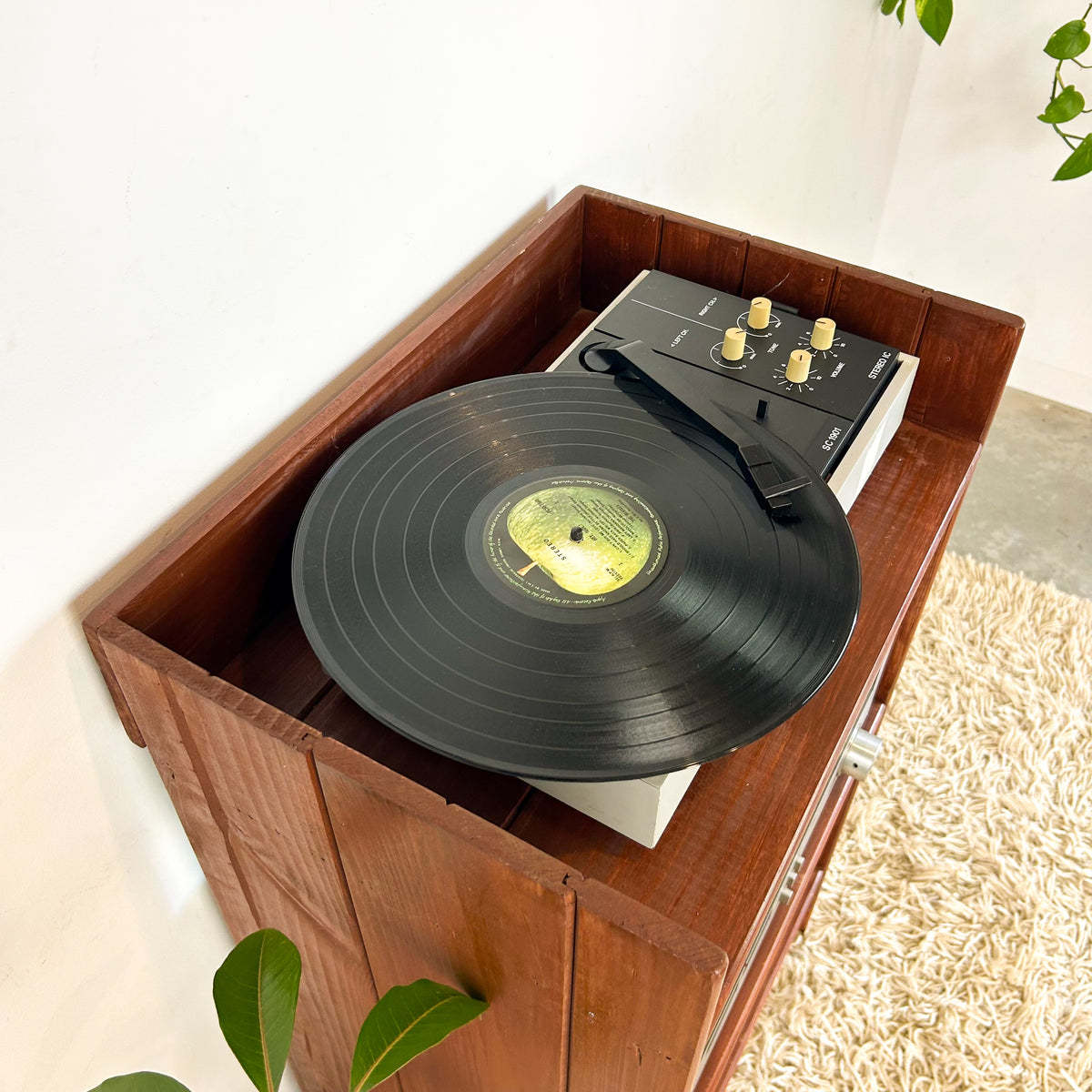TIMBER STEREO CABINET - HEY JUDE WORKSHOP • Vintage furniture & objects Melbourne