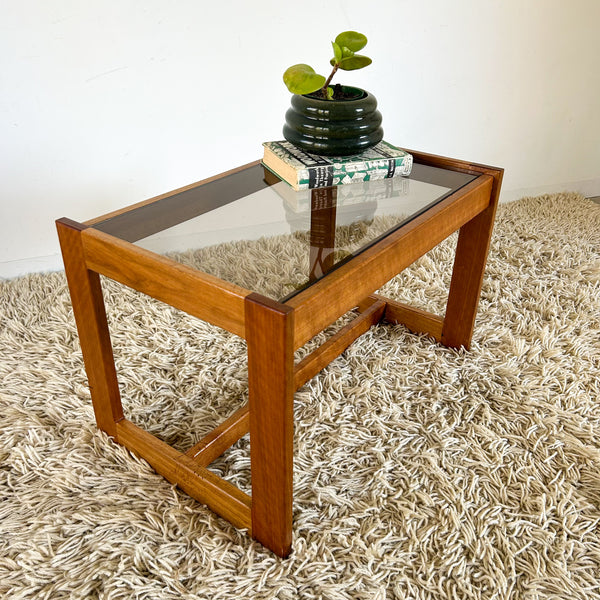 SMOKY GLASS COFFEE TABLE