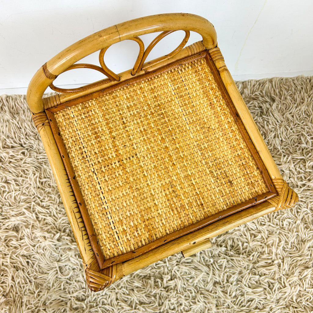 CANE BEDSIDE TABLE - HEY JUDE WORKSHOP • Vintage furniture & objects Melbourne