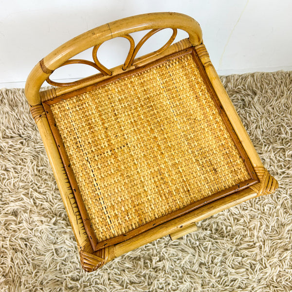 CANE BEDSIDE TABLE - HEY JUDE WORKSHOP • Vintage furniture & objects Melbourne
