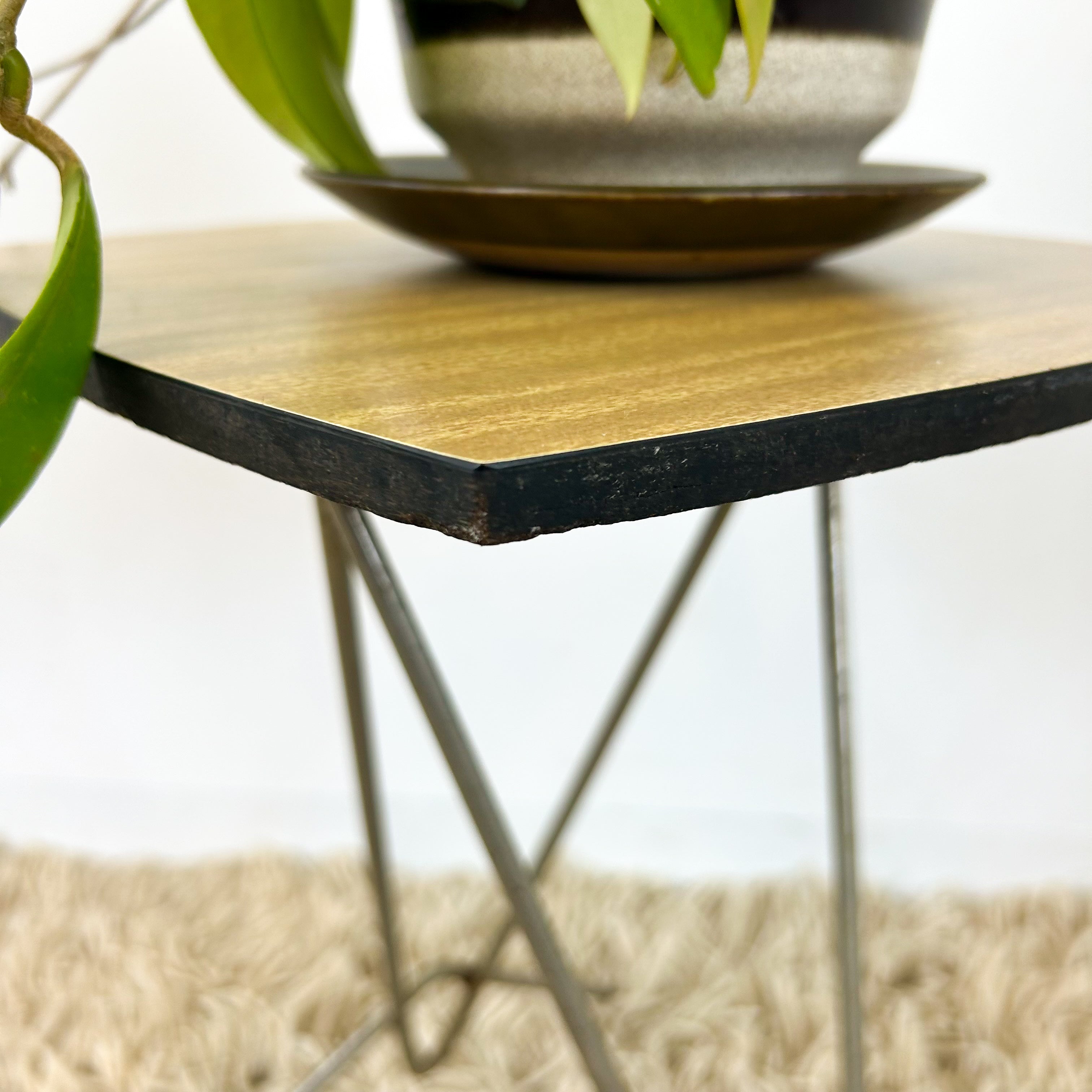 LAMINATE SIDE TABLE - HEY JUDE WORKSHOP • Vintage furniture & objects Melbourne