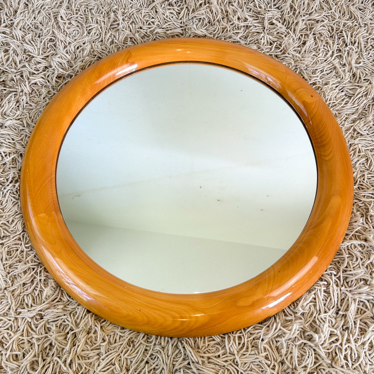 LARGE WOODEN WALL MIRROR - HEY JUDE WORKSHOP • Vintage furniture & objects Melbourne