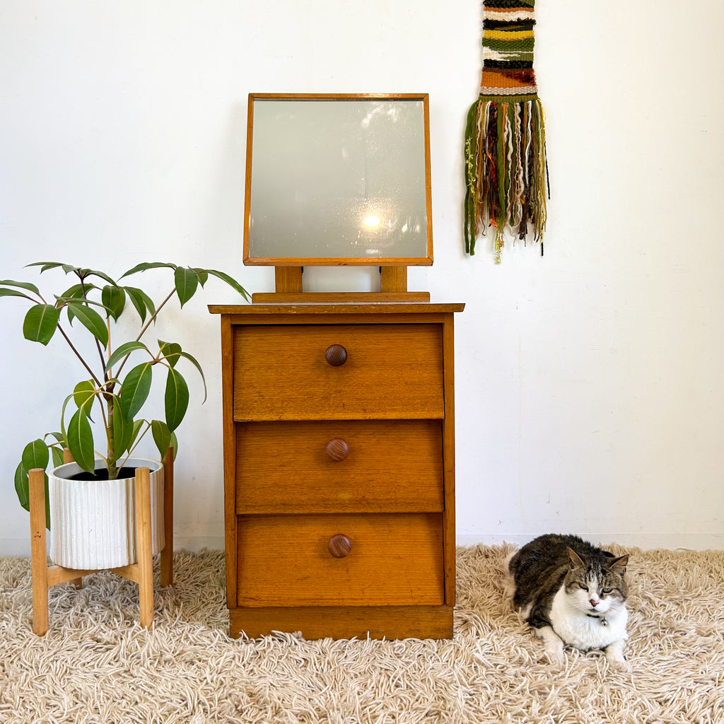 PETITE DRESSER DRAWERS WITH MIRROR - HEY JUDE WORKSHOP • Vintage furniture & objects Melbourne