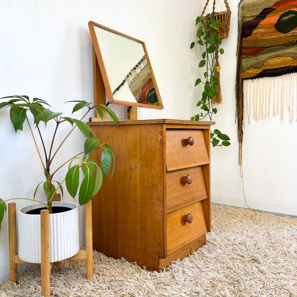 PETITE DRESSER DRAWERS WITH MIRROR - HEY JUDE WORKSHOP • Vintage furniture & objects Melbourne
