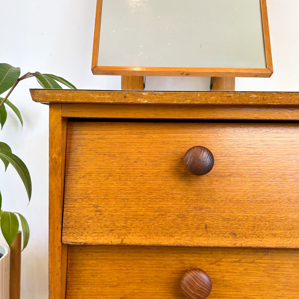 PETITE DRESSER DRAWERS WITH MIRROR - HEY JUDE WORKSHOP • Vintage furniture & objects Melbourne