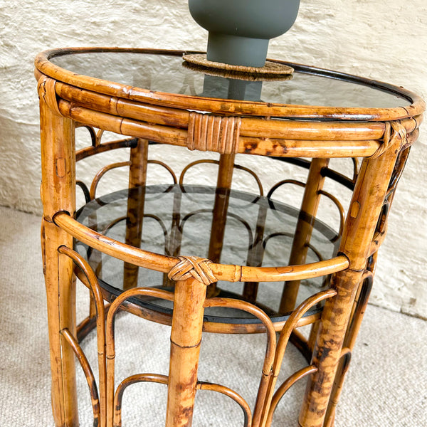 TIGER CANE SIDE TABLE