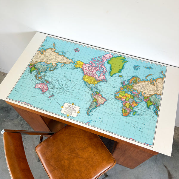 WORLD MAP DESK