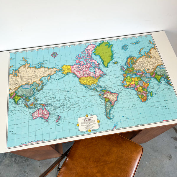 WORLD MAP DESK