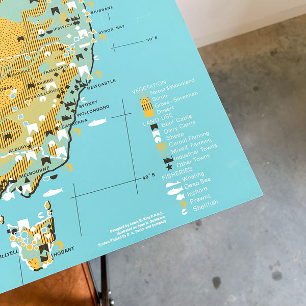 AUSTRALIA MAP DESK