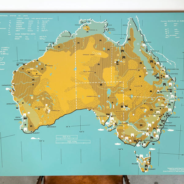 AUSTRALIA MAP DESK