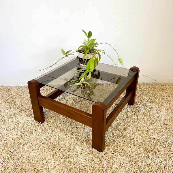 SMOKY GLASS COFFEE TABLE