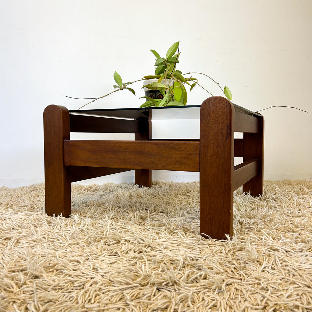 SMOKY GLASS COFFEE TABLE - HEY JUDE WORKSHOP • Vintage furniture & objects Melbourne