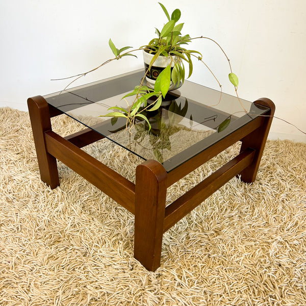 SMOKY GLASS COFFEE TABLE