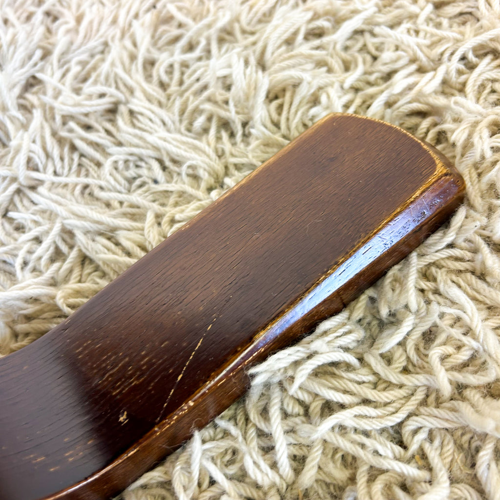 TEAL VINYL FOOTSTOOL - HEY JUDE WORKSHOP • Vintage furniture & objects Melbourne