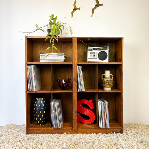 VINYL STORAGE BOOKCASE - HEY JUDE WORKSHOP • Vintage furniture & objects Melbourne