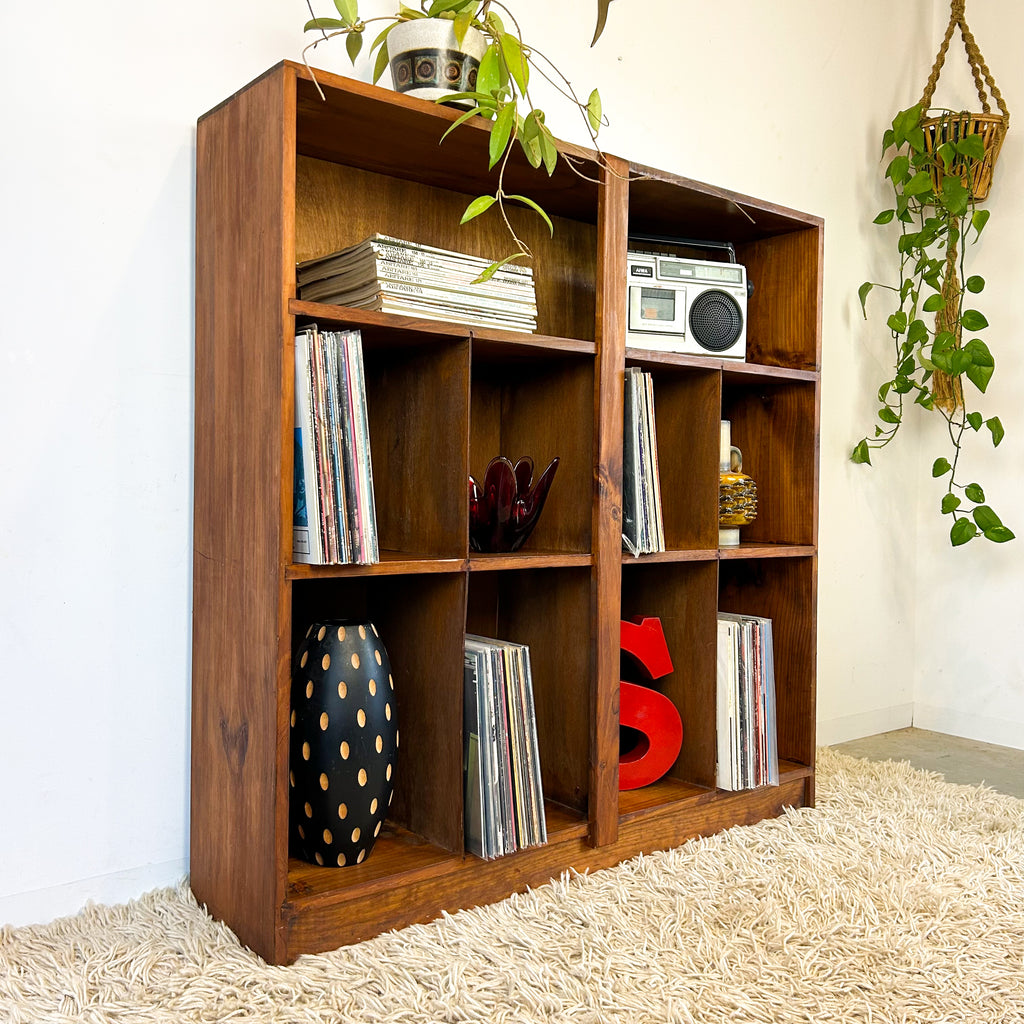 VINYL STORAGE BOOKCASE - HEY JUDE WORKSHOP • Vintage furniture & objects Melbourne