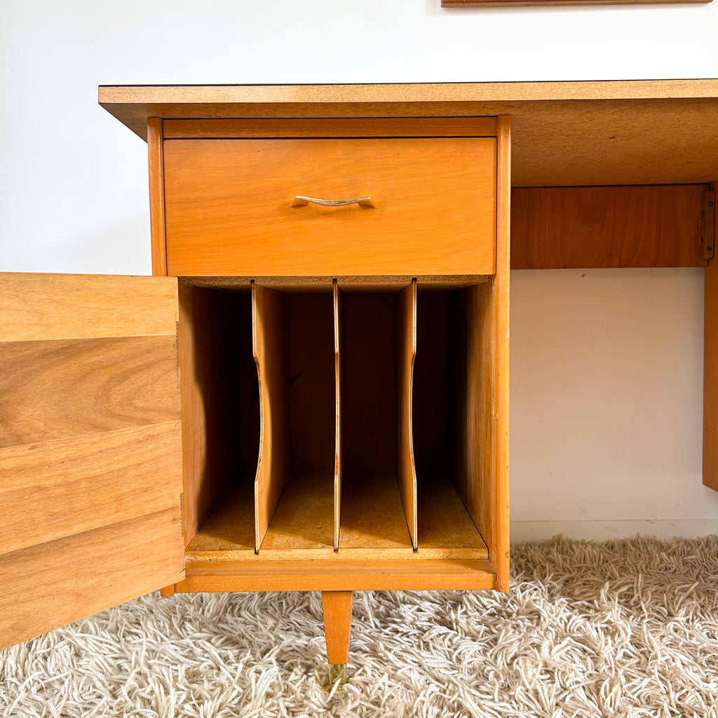 WOODEN DESK WITH LAMINATE TOP - HEY JUDE WORKSHOP • Vintage furniture & objects Melbourne