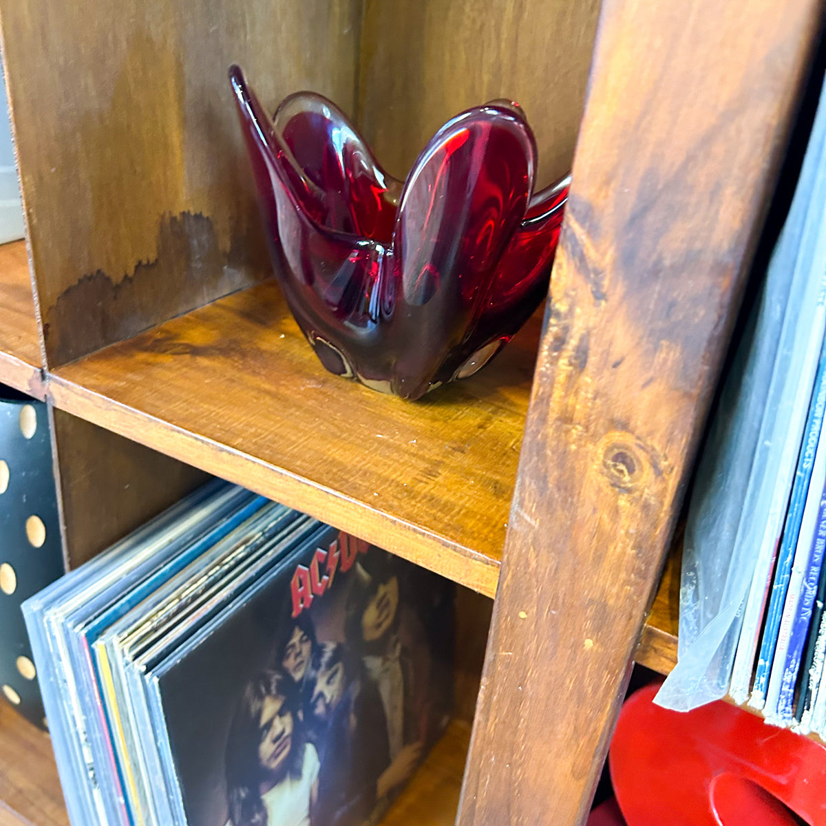VINYL STORAGE BOOKCASE - HEY JUDE WORKSHOP • Vintage furniture & objects Melbourne